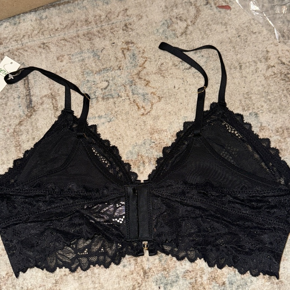 aerie Lace Bralette - Black - Picture 4 of 5